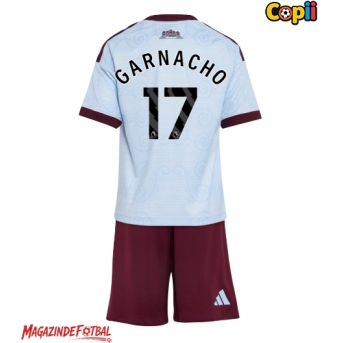 Aston Villa Alejandro Garnacho #17 Echipament de Fotbal Replică 2026-27 Copii Treilea (+ Șorturi)